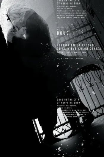 PERROS EN LA CIUDAD DE LA NIEVE COLOR CENIZA