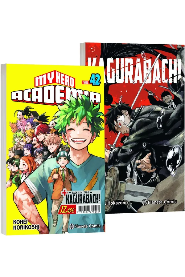 Portada del manga MY HERO ACADEMIA 42 Y KAGURABACHI 1 PACK ESPECIAL - Yakuza Manga