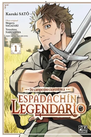 Portada del manga DE CAMPESINO CUARENTON A ESPADACHIN LEGENDARIO 1 - Yakuza Manga