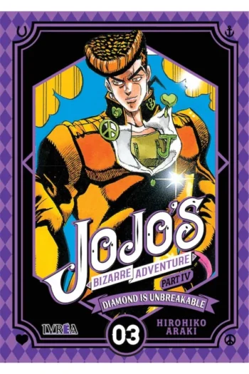 Portada del manga JOJO'S BIZARRE ADVENTURE PARTE 4 DIAMOND IS UNBREAKABLE 3 - Yakuza Manga