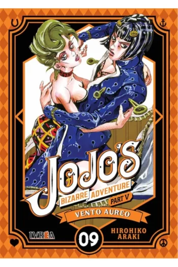 Portada del manga JOJO'S BIZARRE ADVENTURE PARTE 5 VENTO AUREO 9 - Yakuza Manga