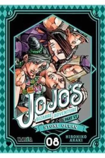 Portada del manga JOJO'S BIZARRE ADVENTURE PARTE 6 STONE OCEAN 8 - Yakuza Manga