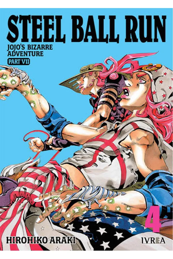 Portada del manga JOJO'S BIZARRE ADVENTURE PARTE 7 STEEL BALL RUN 4 - Yakuza Manga