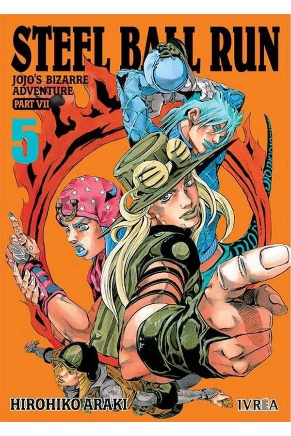 Portada del manga JOJO'S BIZARRE ADVENTURE PARTE 7 STEEL BALL RUN 5 - Yakuza Manga