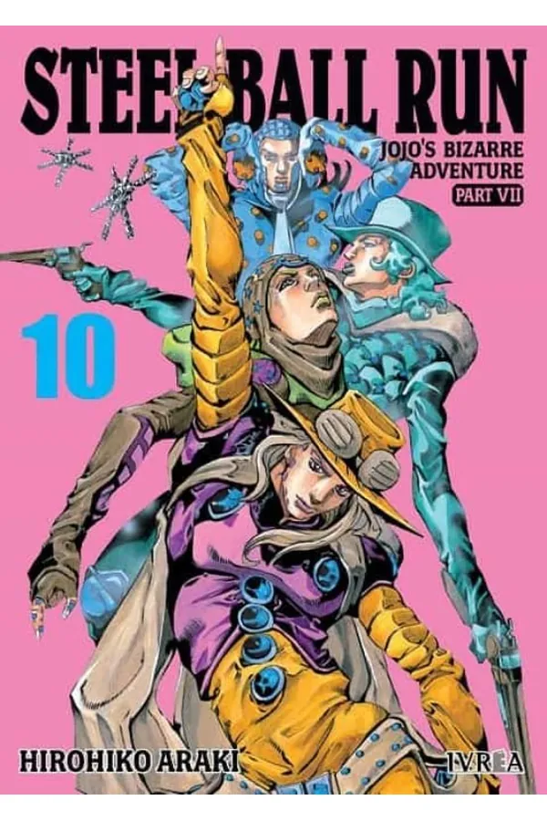 Portada del manga JOJO'S BIZARRE ADVENTURE PARTE 7 STEEL BALL RUN 10 - Yakuza Manga