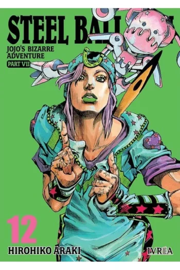 Portada del manga JOJO'S BIZARRE ADVENTURE PARTE 7 STEEL BALL RUN 12 - Yakuza Manga