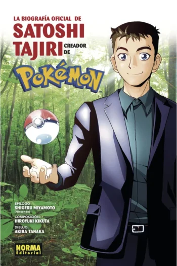 Portada del manga BIOGRAFIA OFICIAL DE SATOSHI TAJIRI CREADOR DE POKEMON - Yakuza Manga