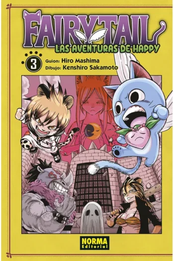 Portada del manga FAIRY TAIL LAS AVENTURAS DE HAPPY 3 - Yakuza Manga