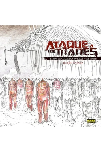 ATAQUE A LOS TITANES LIBRO DE COLOREAR OFICIAL 1