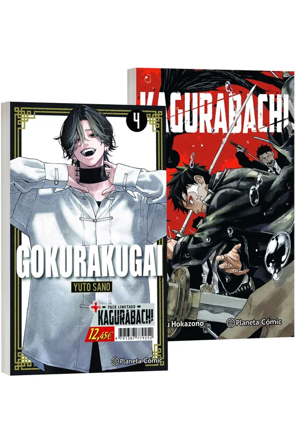 Portada del manga GOKURAKUGAI 4 Y KAGURABACHI 1 PACK ESPECIAL - Yakuza Manga