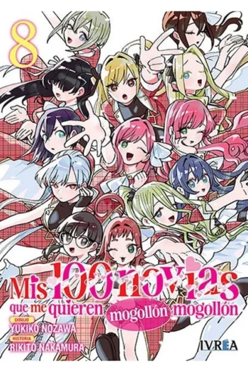 Portada del manga MIS 100 NOVIAS 8 QUE ME QUIEREN MOGOLLÓN MOGOLLÓN - Yakuza Manga