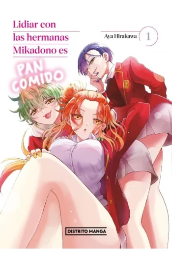 Portada del manga Lidiar con las hermanas Mikadono es pan comido 1 - Yakuza Manga